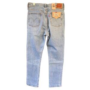 Levis 501 Original Fit Men's Jeans 29x30 Light Wash Denim Button Fly Cotton